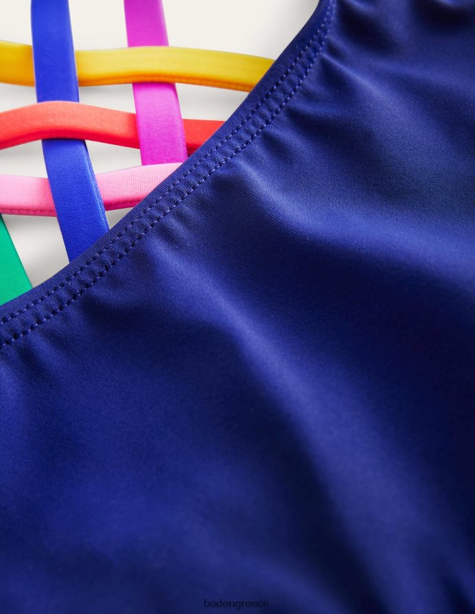 αρμονία μπλε είδη ένδυσης ουράνιο τόξο σταυρωτό μπικίνι Boden κορίτσια 464PH83218