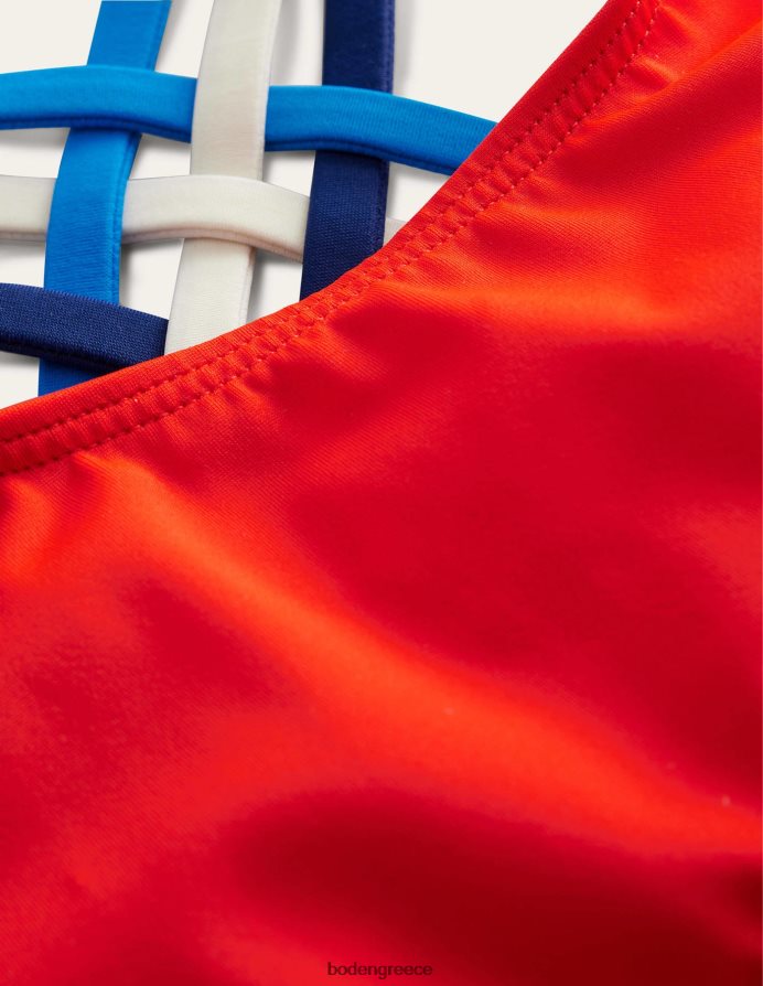 Φωτιά είδη ένδυσης ουράνιο τόξο σταυρωτό μπικίνι Boden κορίτσια 464PH83267