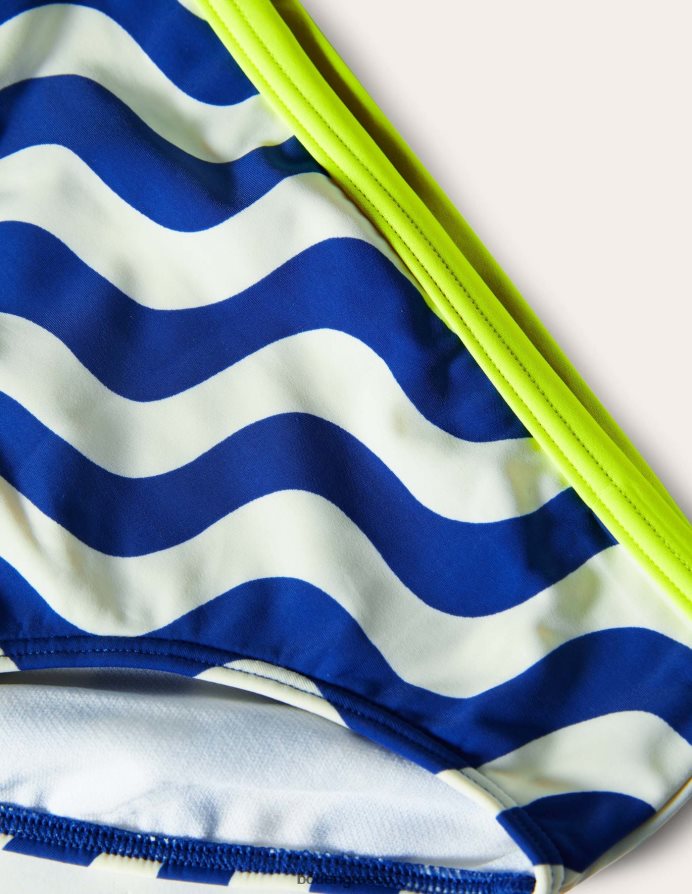 ιβουάρ/μπλε κύμα είδη ένδυσης μπικίνι με σχέδια Boden κορίτσια 464PH83279