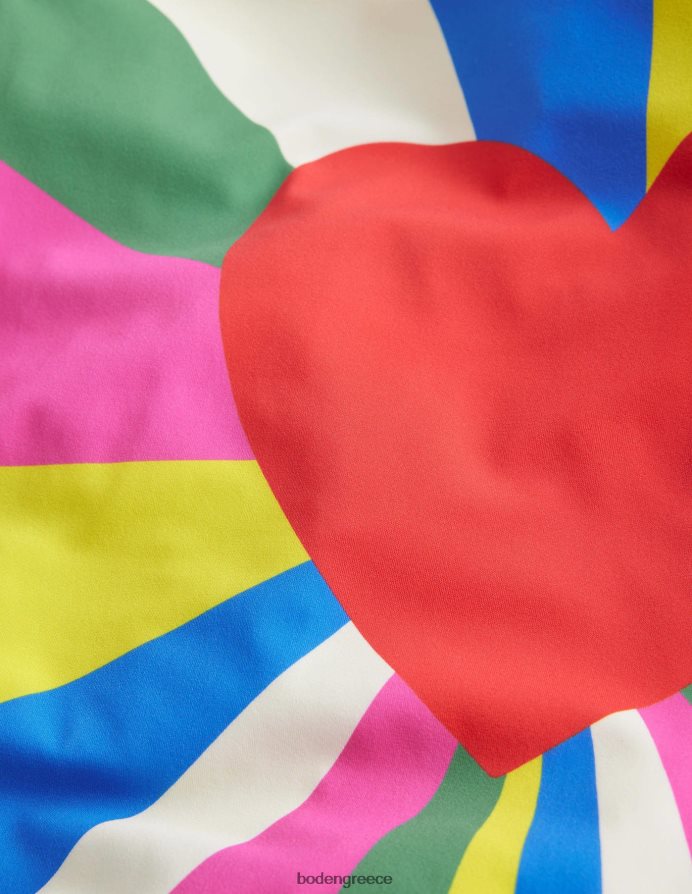 πολυ είδη ένδυσης εμπριμέ μακρυμάνικο μαγιό Boden κορίτσια 464PH83295