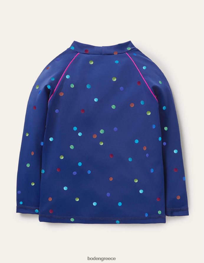 ναυτικό κομφετί ουράνιο τόξο και αλουμινόχαρτο είδη ένδυσης γιλέκο εξανθήματος με σχέδια Boden κορίτσια 464PH8459