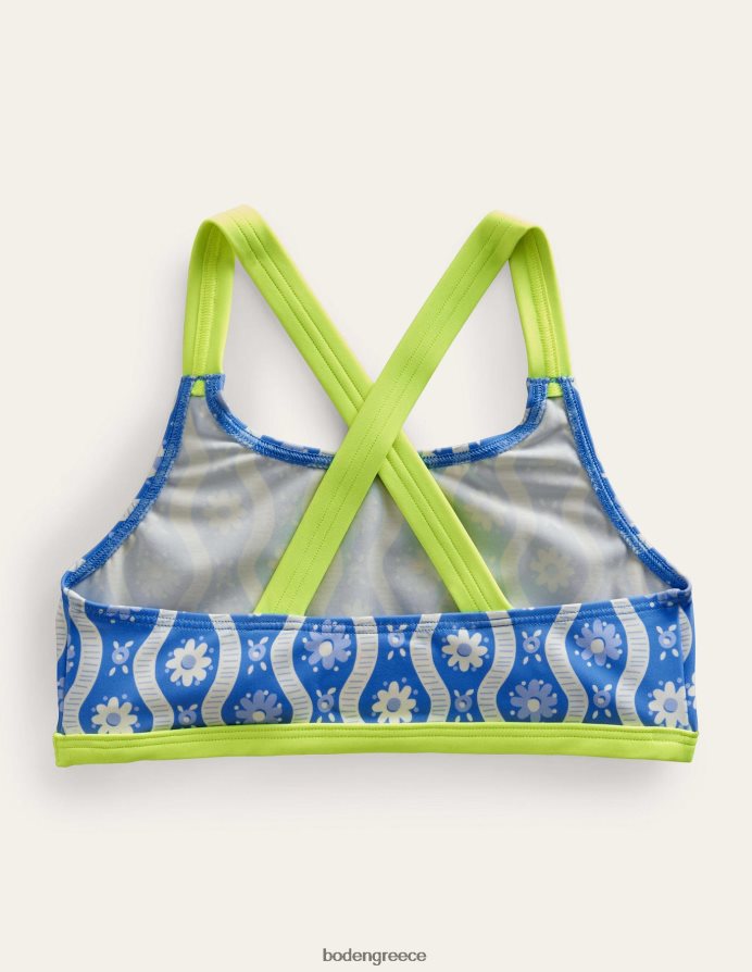 penzance μπλε μαργαρίτα κύμα είδη ένδυσης μπικίνι χιαστί πίσω Boden κορίτσια 464PH83070