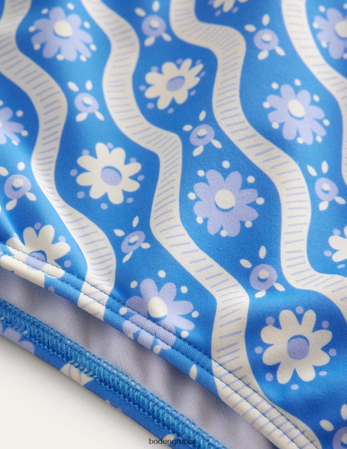 penzance μπλε μαργαρίτα κύμα είδη ένδυσης ψηλόμεσο μπικίνι Boden κορίτσια 464PH83101