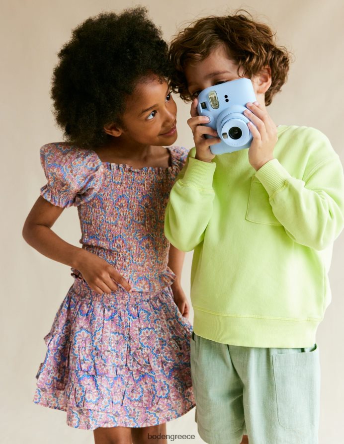 λούπινο και ροδάκινο paisley είδη ένδυσης μπλούζα με κοτσαδόρο Boden κορίτσια 464PH82884