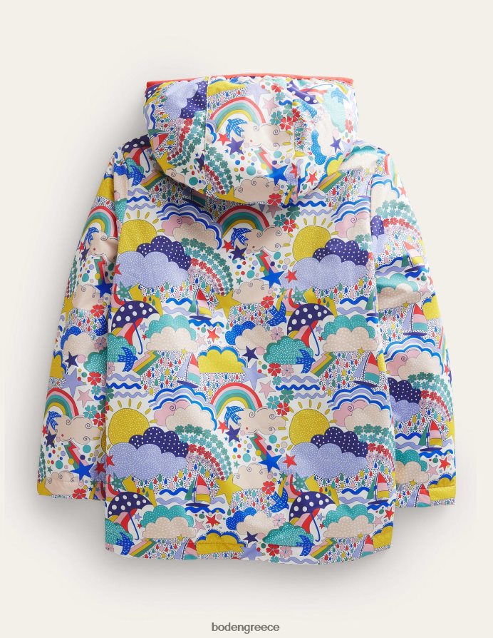 ιβουάρ πολυ καιρός είδη ένδυσης Ανοράκ με επένδυση από φανέλα Boden κορίτσια 464PH83180