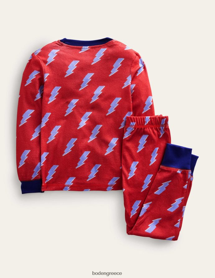 κόκκινο κεραυνό είδη ένδυσης μονή πιτζάμα με λάμψη στο σκοτάδι Boden κορίτσια 464PH83103