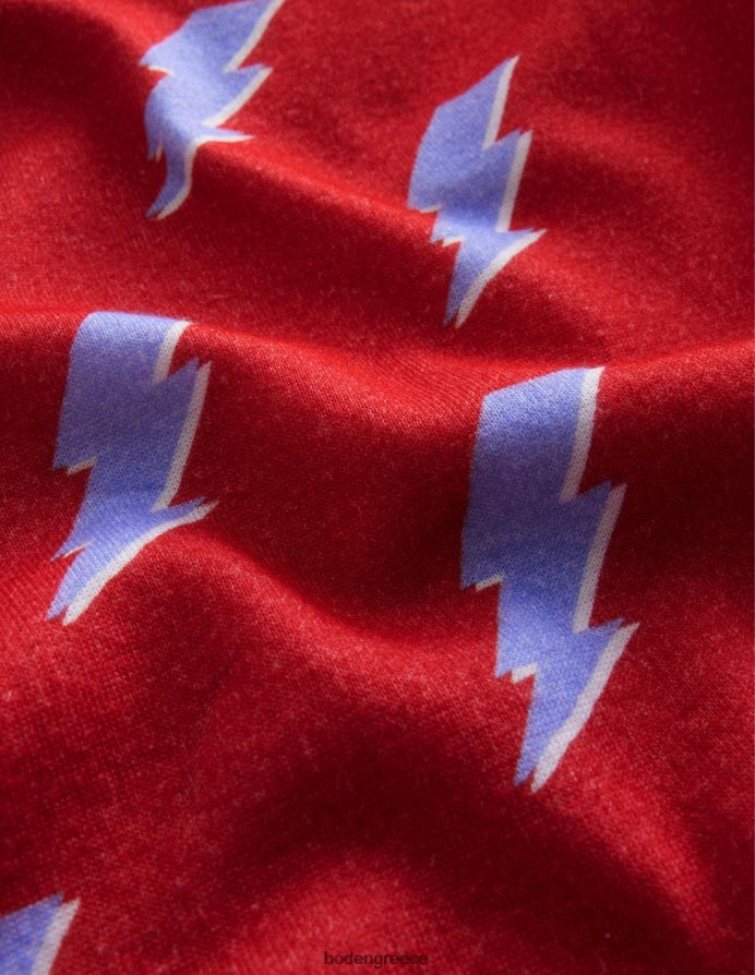 κόκκινο κεραυνό είδη ένδυσης μονή πιτζάμα με λάμψη στο σκοτάδι Boden κορίτσια 464PH83103