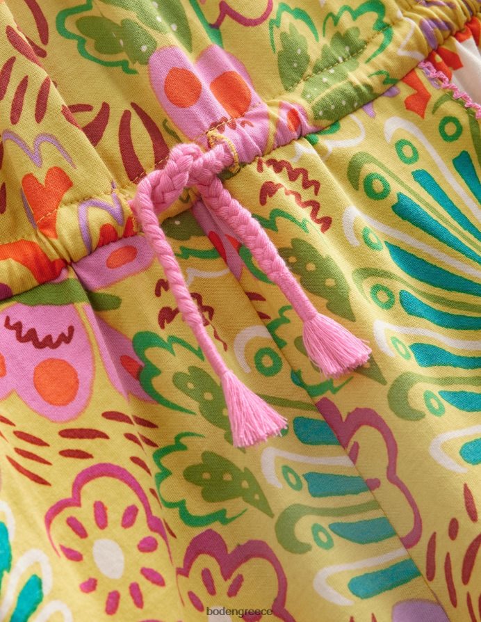 φραγκοστάφυλο κίτρινο λουλουδάτο είδη ένδυσης φόρμα φανέλας Boden κορίτσια 464PH82753