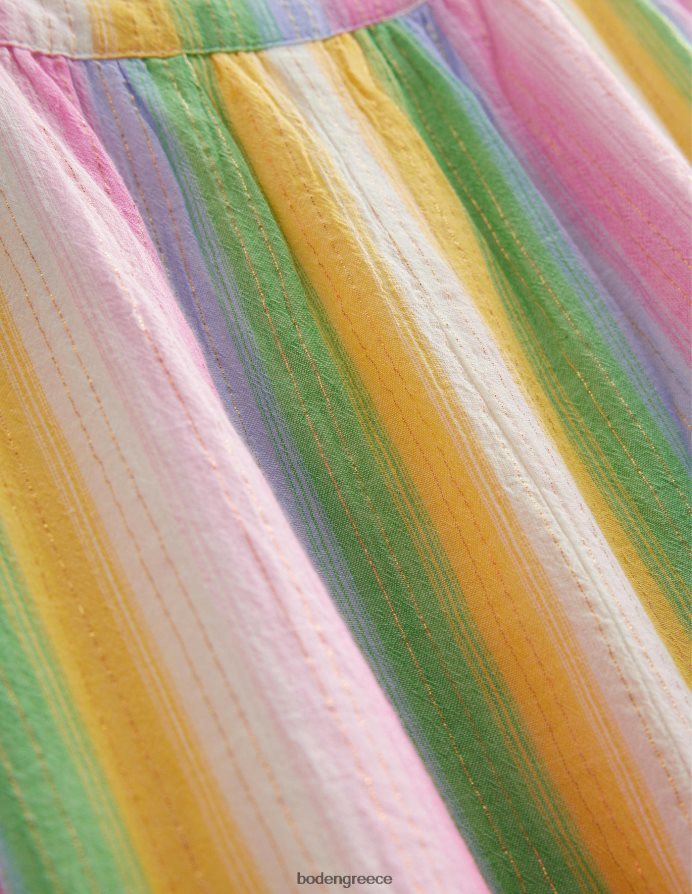 λωρίδα ντεγκραντέ ουράνιο τόξο είδη ένδυσης ολόσωμο υφαντό με τιράντες Boden κορίτσια 464PH82778