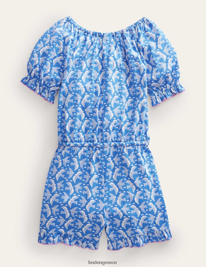 μπλε πουλιά καμπάνα είδη ένδυσης φόρμα φανέλας Boden κορίτσια 464PH83241