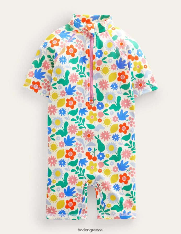 floral πολλαπλών διακοπών είδη ένδυσης κομψή στολή σερφ που είναι ασφαλής για τον ήλιο Boden κορίτσια 464PH83246