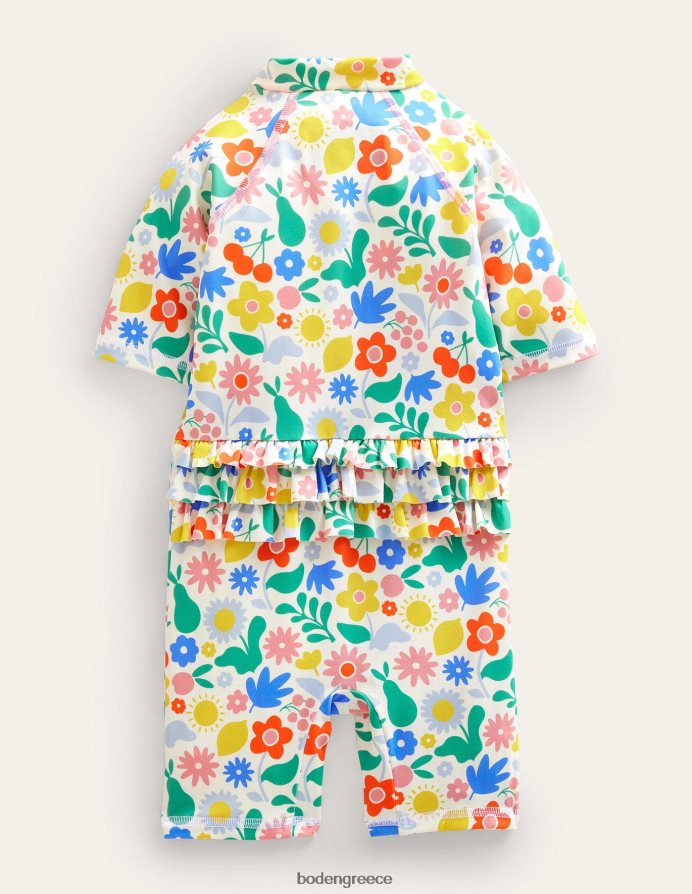 floral πολλαπλών διακοπών είδη ένδυσης κομψή στολή σερφ που είναι ασφαλής για τον ήλιο Boden κορίτσια 464PH83246