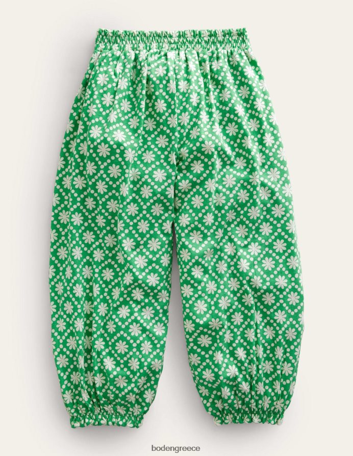 σχολικές πράσινες μαργαρίτες είδη ένδυσης παντελόνι ζέρσεϊ χαρέμι Boden κορίτσια 464PH82771