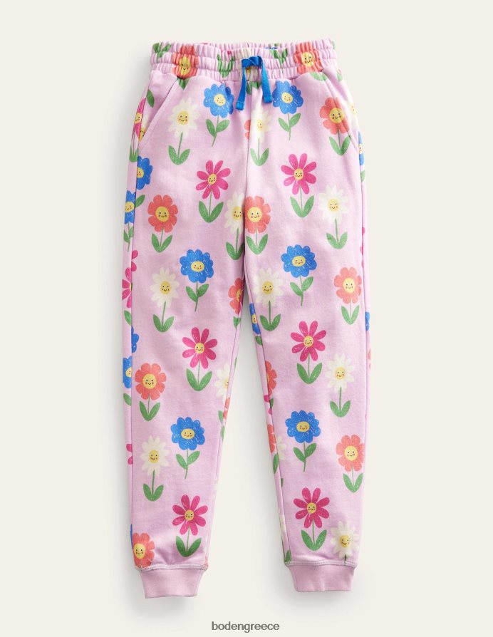 εντυπωσιακά ροζ λουλούδια είδη ένδυσης τυπωμένα τζόγκερ Boden κορίτσια 464PH83046