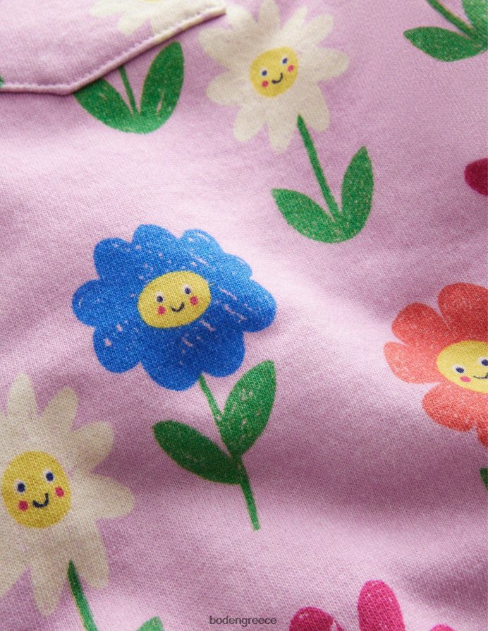 εντυπωσιακά ροζ λουλούδια είδη ένδυσης τυπωμένα τζόγκερ Boden κορίτσια 464PH83046