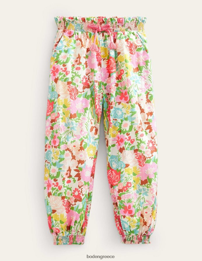 πολύ ζωγραφικά λουλουδάτα είδη ένδυσης παντελόνι διακοπών με μανσέτες Boden κορίτσια 464PH83235