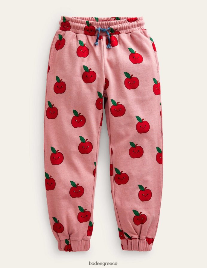 αμύγδαλο ροζ μήλα είδη ένδυσης τυπωμένο jogger Boden κορίτσια 464PH8798