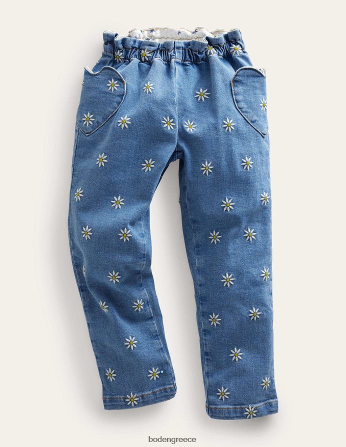 mid vintage κεντητή μαργαρίτα είδη ένδυσης συρόμενο παντελόνι Boden κορίτσια 464PH83013