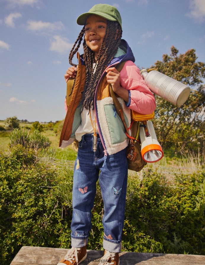 mid vintage πεταλούδα είδη ένδυσης χαλαρό τζιν με ίσιο πόδι Boden κορίτσια 464PH8799