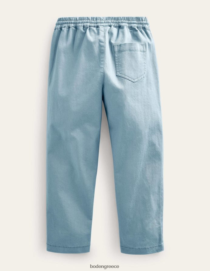 απαλό μπλε κουδούνι είδη ένδυσης pull-on twill παντελόνι Boden κορίτσια 464PH82661