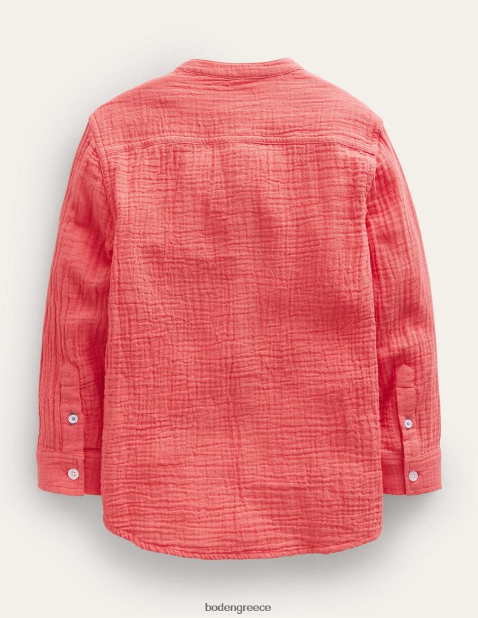 μαρμελάδα κόκκινη είδη ένδυσης διπλό υφασμάτινο πουκάμισο παππού Boden κορίτσια 464PH82972
