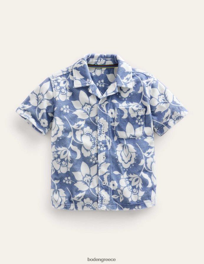 μαλακό λουλουδάτο δεξιά είδη ένδυσης πουκάμισο με πετσέτα Boden κορίτσια 464PH83023