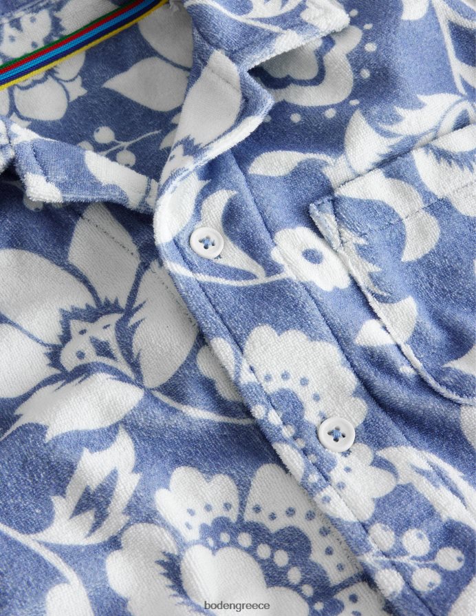 μαλακό λουλουδάτο δεξιά είδη ένδυσης πουκάμισο με πετσέτα Boden κορίτσια 464PH83023