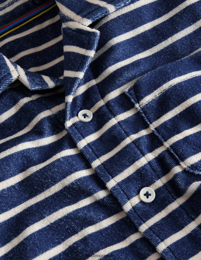 κολεγιακό ναυτικό/λοβό βανίλιας είδη ένδυσης πουκάμισο με πετσέτα Boden κορίτσια 464PH83051