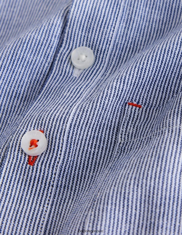 μπλε τικ είδη ένδυσης πουκάμισο παππού με σχέδια Boden κορίτσια 464PH83254