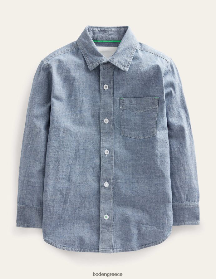 ελαφρύ chambray είδη ένδυσης πουκάμισο chambray Boden κορίτσια 464PH83002