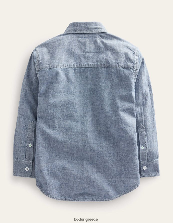 ελαφρύ chambray είδη ένδυσης πουκάμισο chambray Boden κορίτσια 464PH83002