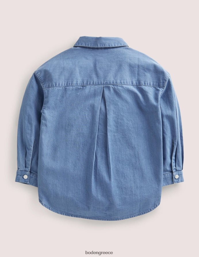 mid vintage τζιν είδη ένδυσης χαλαρό τζιν πουκάμισο Boden κορίτσια 464PH83150