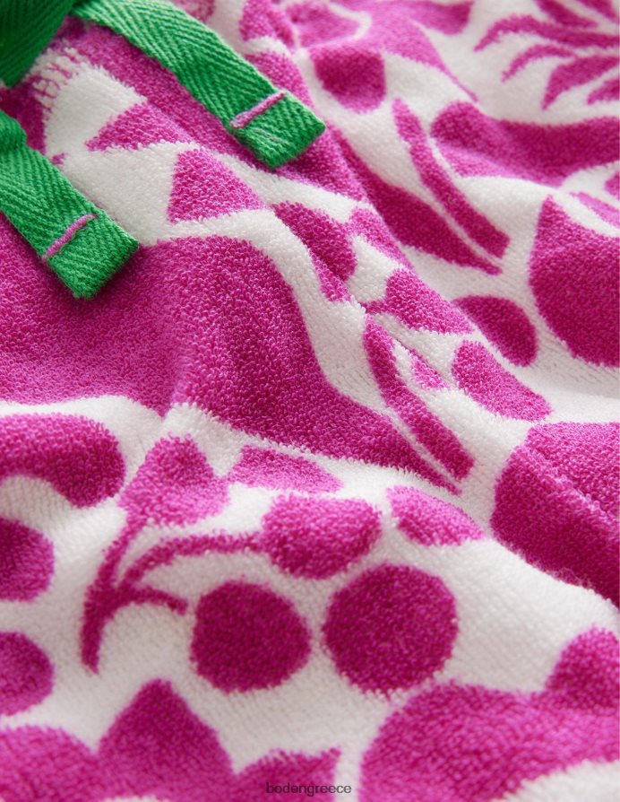 εκπληκτικό ροζ λουλουδάτο διακοπών είδη ένδυσης εμπριμέ πετσετάκι Boden κορίτσια 464PH82655