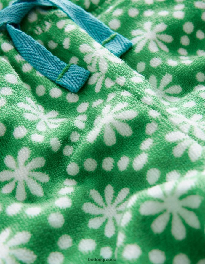 σχολικές πράσινες μαργαρίτες είδη ένδυσης εμπριμέ πετσετάκι Boden κορίτσια 464PH82668