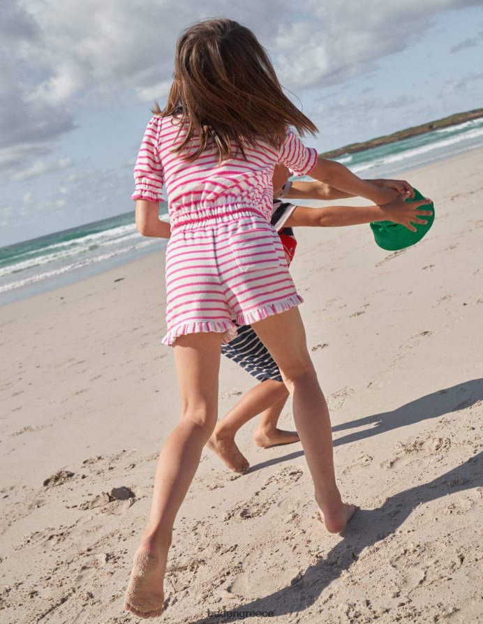 γαργαλητό ροζ/ιβουάρ είδη ένδυσης σορτς με πετσετάκια με στριφώματα Boden κορίτσια 464PH82969
