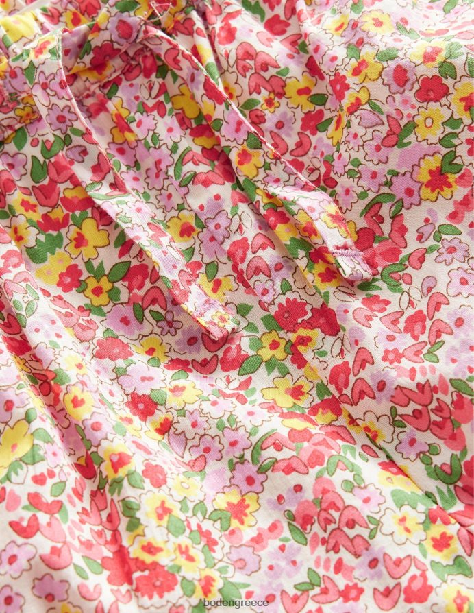 ροδάκινο μπουνιά φλοράλ είδη ένδυσης κεντητό σορτς Boden κορίτσια 464PH83144