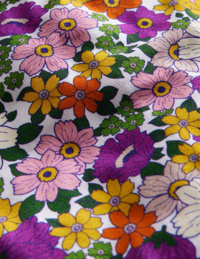 λαμπερή ορχιδέα μωβ λουλουδάτο είδη ένδυσης ποδηλατικό σορτς Boden κορίτσια 464PH83220