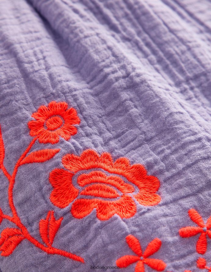 όμορφη λεβάντα είδη ένδυσης κεντητό σορτς Boden κορίτσια 464PH8775