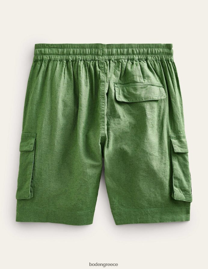 χακί πράσινο είδη ένδυσης λινό βαμβακερό σορτς cargo Boden κορίτσια 464PH82665