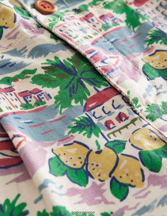 εκτύπωση πολλαπλών σκηνών είδη ένδυσης εμπριμέ chino σορτς Boden κορίτσια 464PH82748