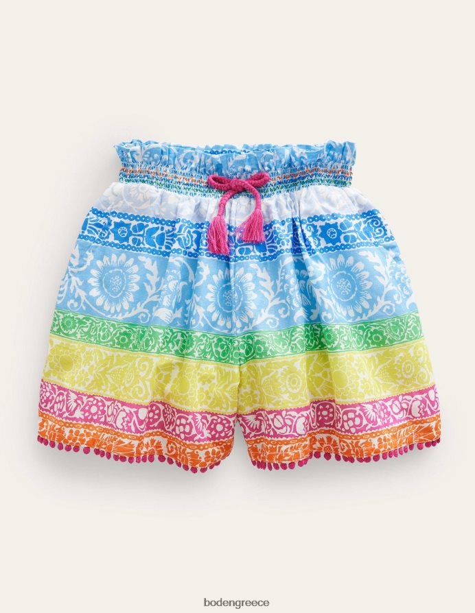 πολλαπλή λωρίδα ταπετσαρίας είδη ένδυσης τυπωμένα culottes Boden κορίτσια 464PH83219