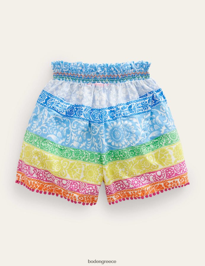 πολλαπλή λωρίδα ταπετσαρίας είδη ένδυσης τυπωμένα culottes Boden κορίτσια 464PH83219