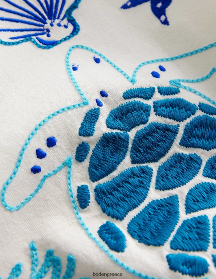 λοβό βανίλιας είδη ένδυσης μπλουζάκι με σούπερ βελονιά Boden κορίτσια 464PH82810