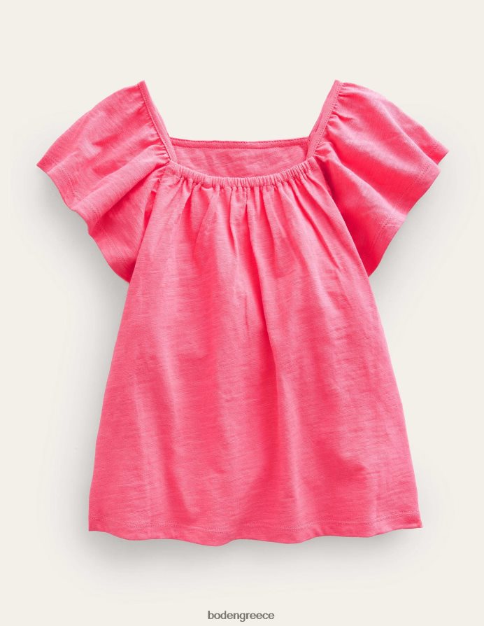 ροζ γλειφιτζούρι είδη ένδυσης κεντητό μπλουζάκι Boden κορίτσια 464PH82856