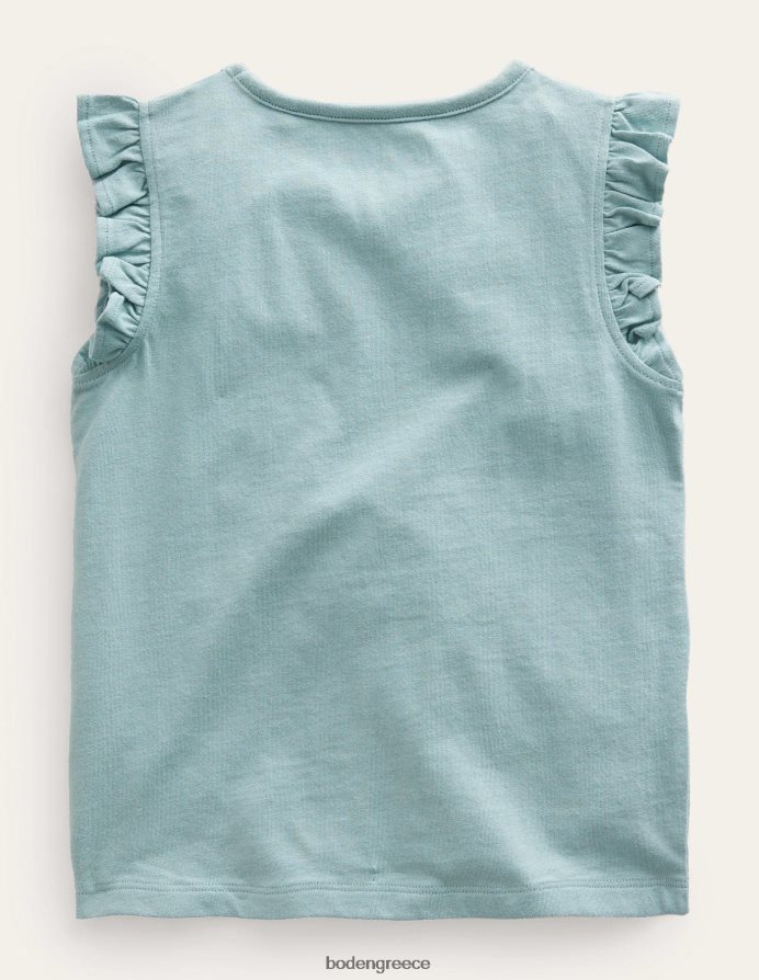 τουρμαλίνη μπλε φράουλα είδη ένδυσης κεντητό φλουτερ τοπ Boden κορίτσια 464PH82887