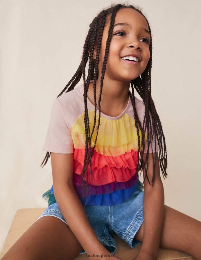 πολυ είδη ένδυσης βολάν τούλι τοπ Boden κορίτσια 464PH82914