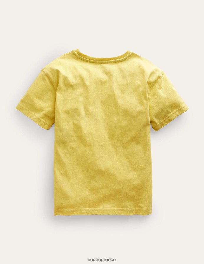 νεραγκούλα κίτρινος δεινόσαυρος είδη ένδυσης μπλουζάκι με λογότυπο Boden κορίτσια 464PH82953