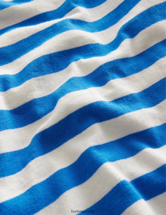 μπλε καμπάνα/ιβουάρ είδη ένδυσης μπλουζάκι με λαιμόκοψη Boden κορίτσια 464PH82967
