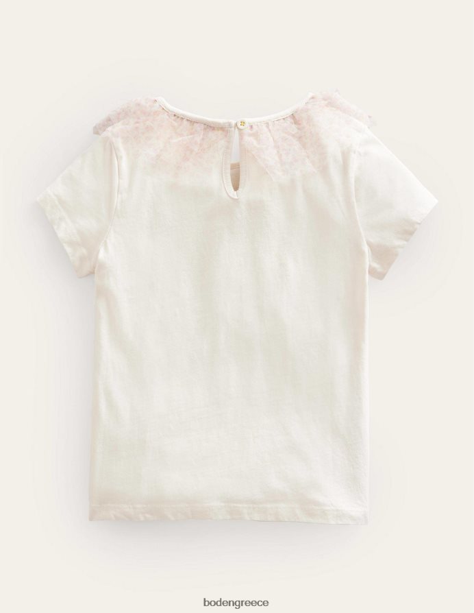 λοβό βανίλιας είδη ένδυσης μπλουζάκι από τούλι Boden κορίτσια 464PH82975