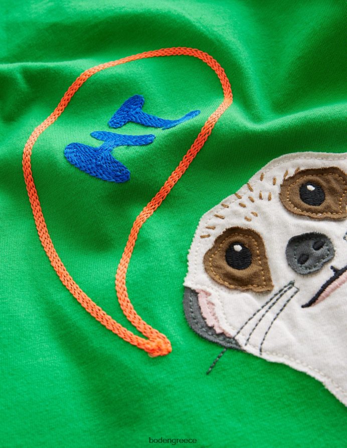 βεραμάν σουρικάτα είδη ένδυσης μπλουζάκι μπροστά και πίσω Boden κορίτσια 464PH83010